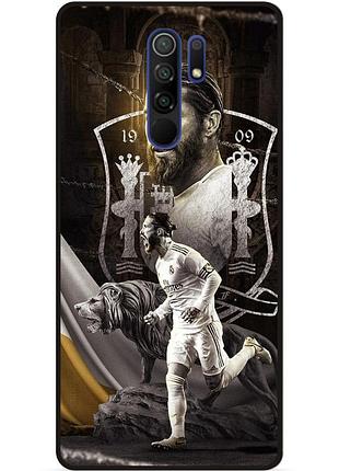 Силіконовий чохол бампер для xiaomi redmi note 8 pro з малюнком sergio ramos серхио рамос real