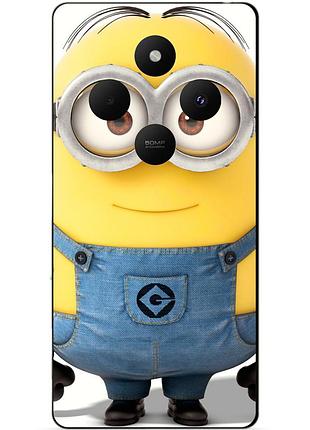 Силиконовый бампер чехол для oppo reno 12fs с рисунком миньон стюарт minion