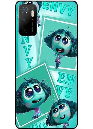 Чехол силиконовый бампер для xiaomi poco m3 pro с рисунком головоломка envy