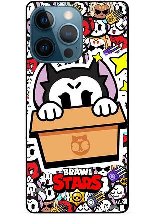 Чохол із героєм кит бравл старс brawl stars для xiaomi samsung motorola nokia iphone zte oppo realme кіт стикер