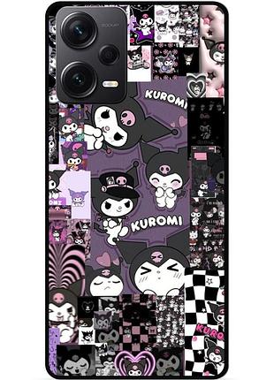 Чехол силиконовый бампер для xiaomi redmi note 12 pro 5g с картинкой kuromi куроми