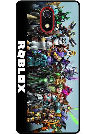 Силиконовый чехол бампер для samsung j7 j730 с рисунком roblox роблокс