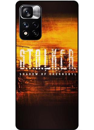 Чехол силиконовый бампер для xiaomi redmi 10 с рисунком stalker сталкер