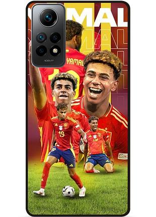 Чехол силиконовый бампер для xiaomi poco x4 pro 5g с рисунком ламин ямаль lamine yamal испания