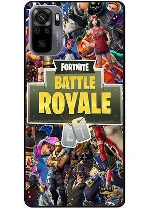 Силиконовый бампер чехол для xiaomi redmi note 10s игра fortnite фортнайт