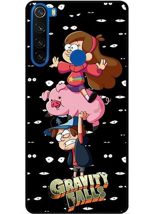 Силиконовый бампер чехол для xiaomi redmi note 8t с картинкой gravity falls гравити фолз