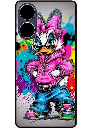 Чехол силиконовый бампер для oppo a17 с рисунком daisy duck disney дейзи дак