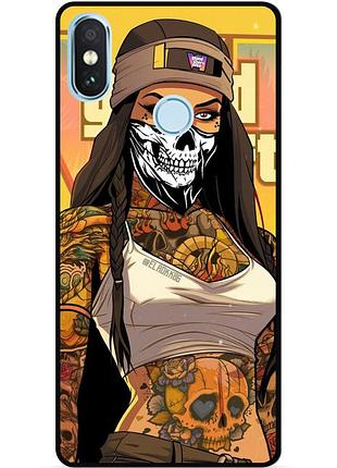 Силіконовий бампер чохол для xiaomi mi a2 з малюнком gta гта
