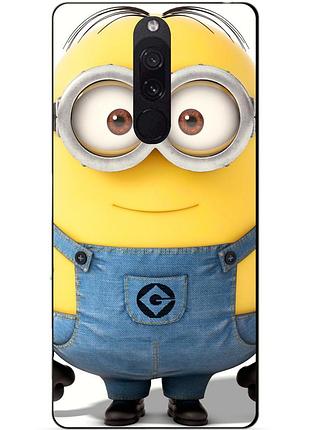 Силиконовый бампер чехол для xiaomi redmi 8 с рисунком миньон стюарт minion
