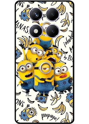 Силіконовий чохол бампер для xiaomi redmi note 14 pro 5g з малюнком міньйони minion