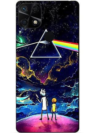 Силіконовий чохол бампер для xiaomi poco c40 з малюнком рік і морті rick and morty