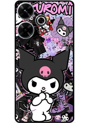 Силіконовий бампер чохол для infinix hot 30 (x6831) з малюнком kuromi куроми