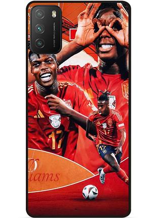 Силіконовий чохол бампер для xiaomi poco m3 з малюнком нико уильямс nico williams