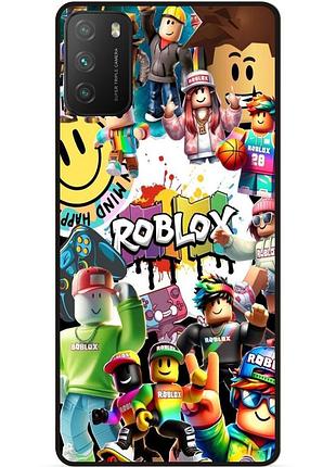 Силиконовый чехол для xiaomi poco m3 с рисунком роблокс roblox