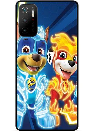 Силиконовый чехол для xiaomi poco m3 pro с рисунком щенячий патруль