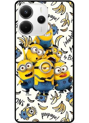 Силіконовий чохол бампер для xiaomi redmi note 14 5g з малюнком міньйони minion