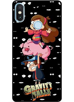 Силіконовий чохол бампер для xiaomi mi 8 з малюнком гравіті фолз gravity falls