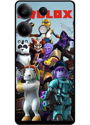 Силіконовий чохол бампер для xiaomi redmi note 13 5g з малюнком роблокс roblox