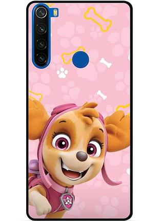 Силіконовий чохол бампер для xiaomi redmi note 8t з малюнком щенячий патруль