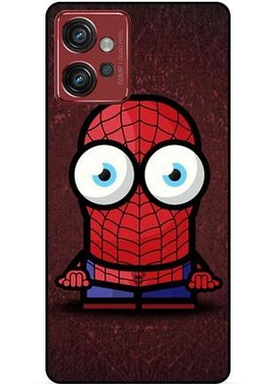 Силіконовий бампер чохол для motorola moto g32 з малюнком міньйон людина-павук spider man
