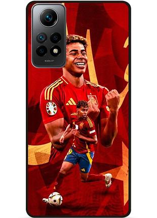 Силиконовый чехол бампер для xiaomi redmi note 11 pro с рисунком lamine yamal ламин ямаль
