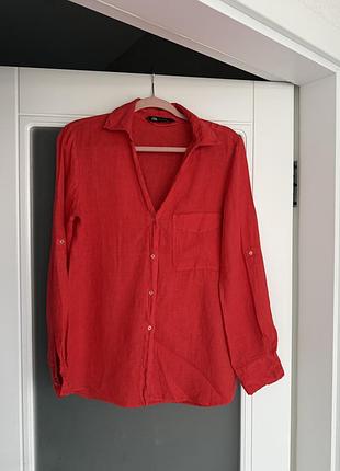 Лляна сорочка від zara
