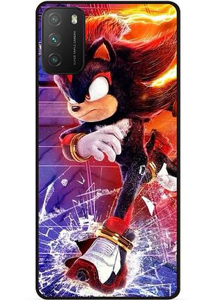 Чехол силиконовый бампер для xiaomi poco m3 с картинкой шэдоу sonik соник