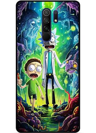 Силиконовый чехол бампер для xiaomi redmi note 8 pro с рисунком рик и морти rick and morty