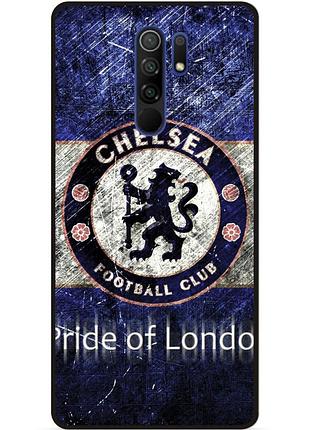 Силіконовий чохол бампер для xiaomi redmi 9 з малюнком челси chelsea