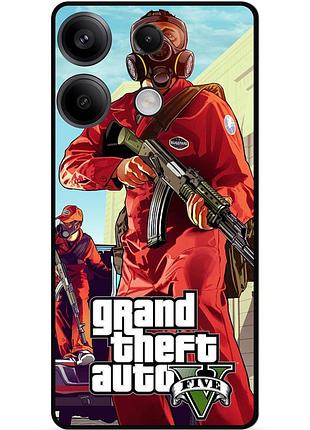 Силіконовий чохол бампер для infinix note 40 pro (x6850) з малюнком gta 9