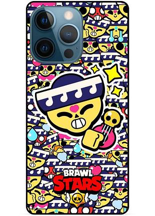 Силиконовый чехол стикеры бравл старс brawl stars для xiaomi samsung motorola nokia iphone zte oppo realme поко