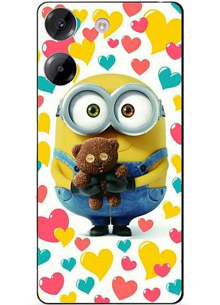 Силиконовый бампер чехол для xiaomi poco m7 pro 5g с рисунком миньон боб minion