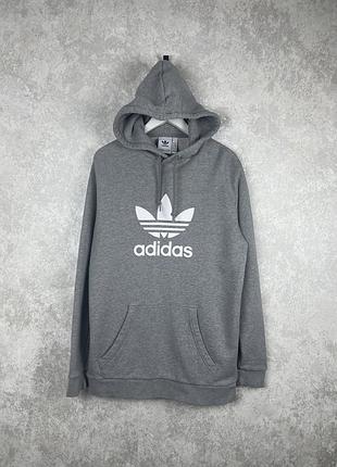 Чоловіче сіре худі adidas original, стан хороший , розмір м