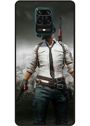 Силіконовий чохол бампер для xiaomi redmi note 9s з малюнком pubg пабг