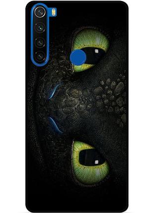 Силіконовий чохол бампер для xiaomi redmi note 8t з малюнком как приручить дракона