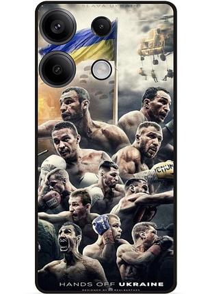 Силіконовий чохол бампер для huawei honor x8a з малюнком бокс украина кличко усик