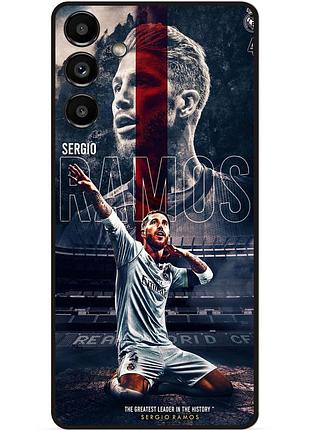 Чехол силиконовый бампер для samsung s23 с рисунком sergio ramos серхио рамос