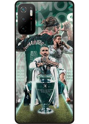 Чехол силиконовый бампер для xiaomi poco m3 pro с рисунком серхио рамос sergio ramos