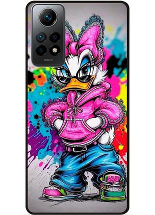 Чехол силиконовый бампер для xiaomi redmi note 11 pro с рисунком daisy duck disney дейзи дак