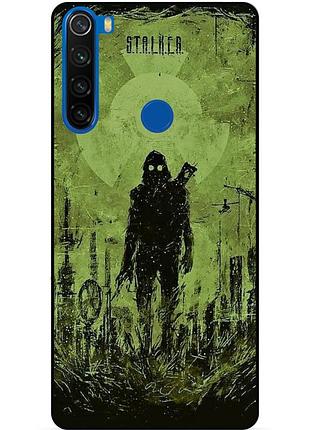 Силіконовий бампер чохол для xiaomi redmi note 8t з малюнком stalker сталкер