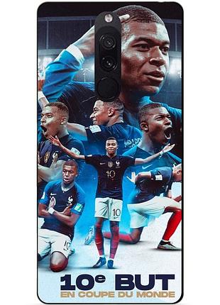 Силиконовый бампер чехол для xiaomi redmi 8 с рисунком мбаппе франция mbappe