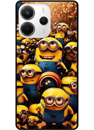 Силиконовый бампер чехол для xiaomi redmi note 14 5g с картинкой minion миньоны