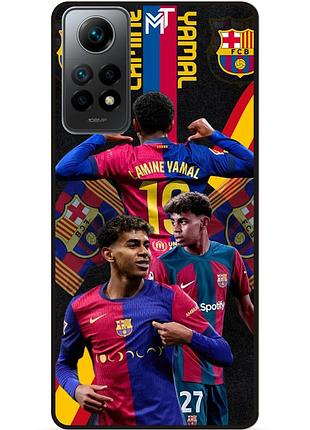 Чехол силиконовый бампер для xiaomi redmi note 11 pro с рисунком ламин ямаль lamine yamal barcelona