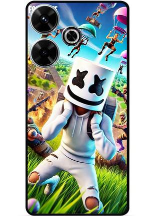 Силиконовый чехол бампер для tecno spark 10 с рисунком fortnite фортнайт
