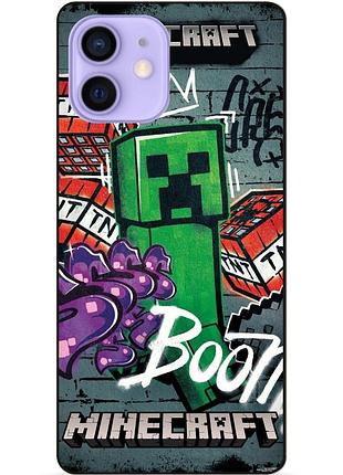 Силіконовий чохол бампер для iphone 11 з малюнком майнкрафт minecraft