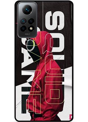 Силиконовый бампер чехол для xiaomi redmi note 11 игра в кальмара