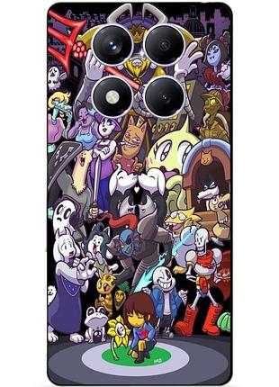 Силиконовый бампер чехол для tecno spark 30 pro с рисунком undertale андертейл