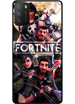 Силіконовий чохол бампер для xiaomi poco m3 з картинкою фортнайт fortnite