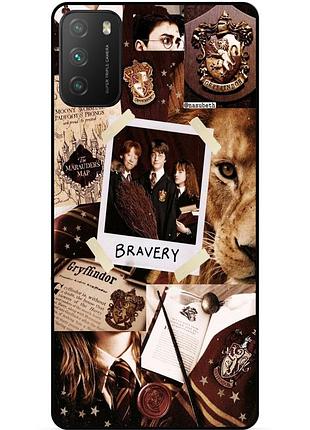 Силиконовый бампер чехол для xiaomi poco m3 с картинкой гарри поттер harry potter