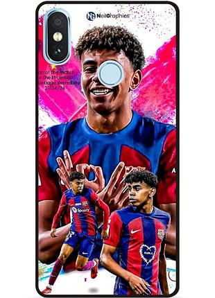 Чехол силиконовый бампер для xiaomi redmi note 5 с рисунком lamine yamal ламин ямаль